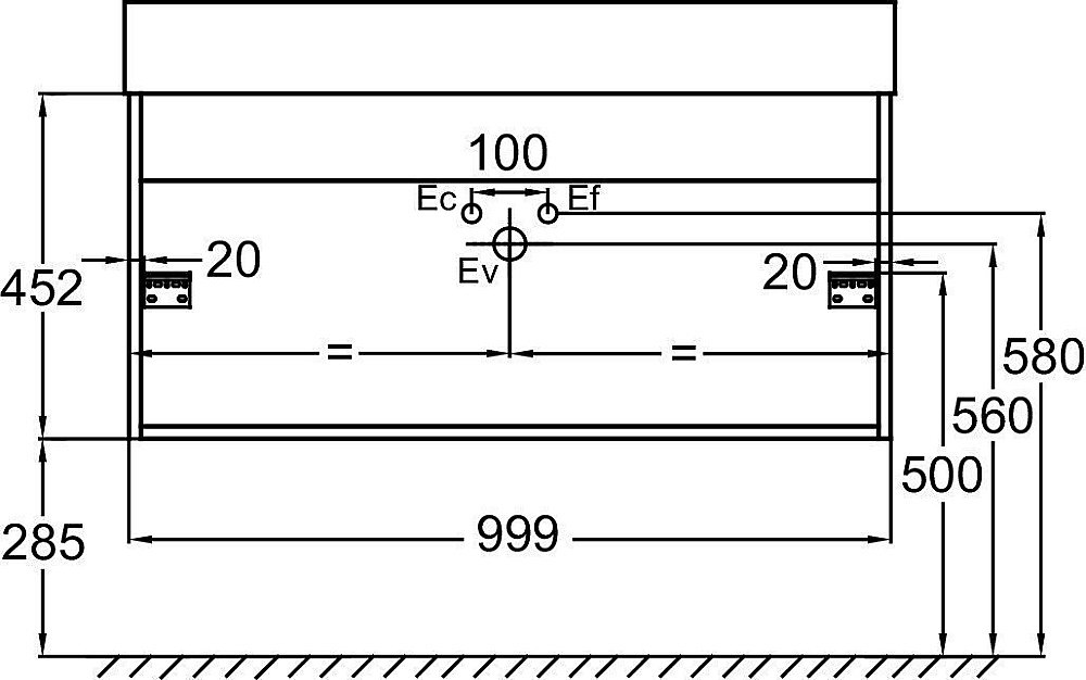 Тумба с раковиной Jacob Delafon VIVIENNE 100 белая для ванной в интернет-магазине Sanbest