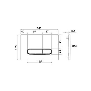 Кнопка для инсталляции IDDIS Unifix UNI70M0i77 купить в интернет-магазине сантехники Sanbest