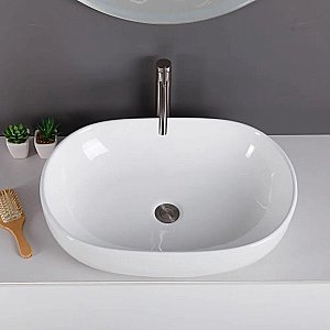 Раковина накладная Belbagno 60 BB1084 белая купить в интернет-магазине Sanbest