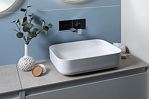 Раковина накладная Aquanet Soul-1 50 211282 белая купить в интернет-магазине Sanbest