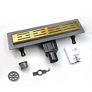 Душевой лоток RGW Drain Leo-30-60 60 60213060-06 золото брашированное купить в интернет-магазине Sanbest