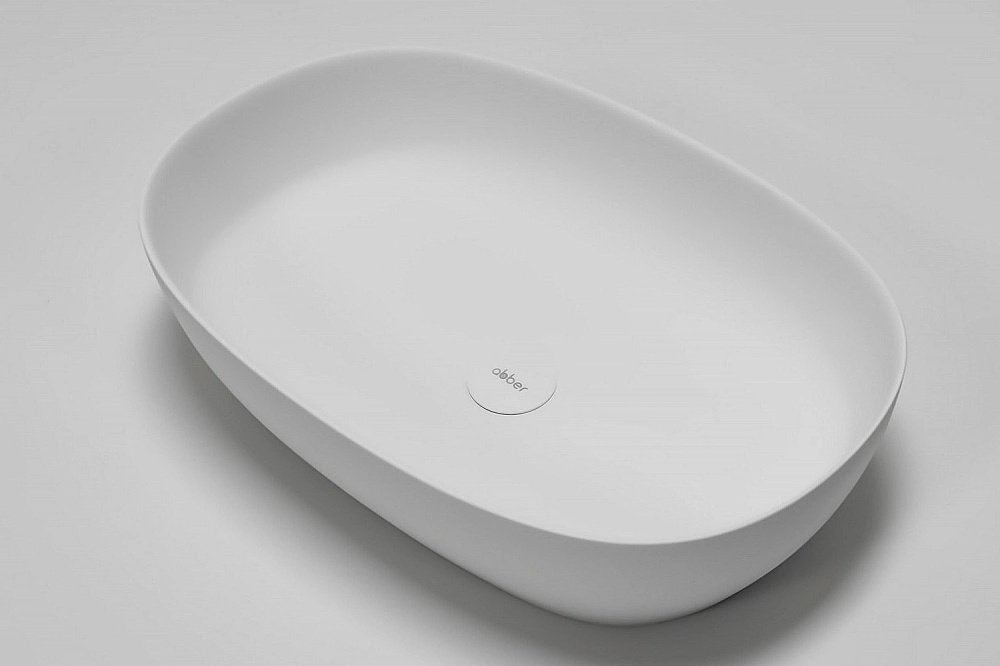 Раковина накладная ABBER Stein AS2633 белая матовая купить в интернет-магазине Sanbest