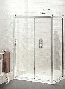 Душевой уголок Burlington C7S/C11 120x70 стекло прозрачное/профиль хром купить в интернет-магазине Sanbest