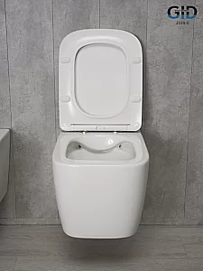 Унитаз подвесной Gid Tr2140 белый, безободковый, с крышкой микролифт купить в интернет-магазине Sanbest