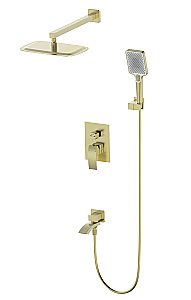 Душевая система встраиваемая WONZON & WOGHAND FIT, Брашированное золото (WW-88939009A- BG) купить в интернет-магазине сантехники Sanbest