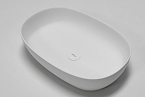 Раковина накладная ABBER Stein AS2633 белая матовая купить в интернет-магазине Sanbest