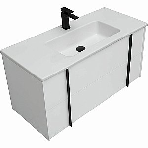 Тумба с раковиной Allen Brau Reality 100 1.32007.WM белый матовый для ванной в интернет-магазине Sanbest