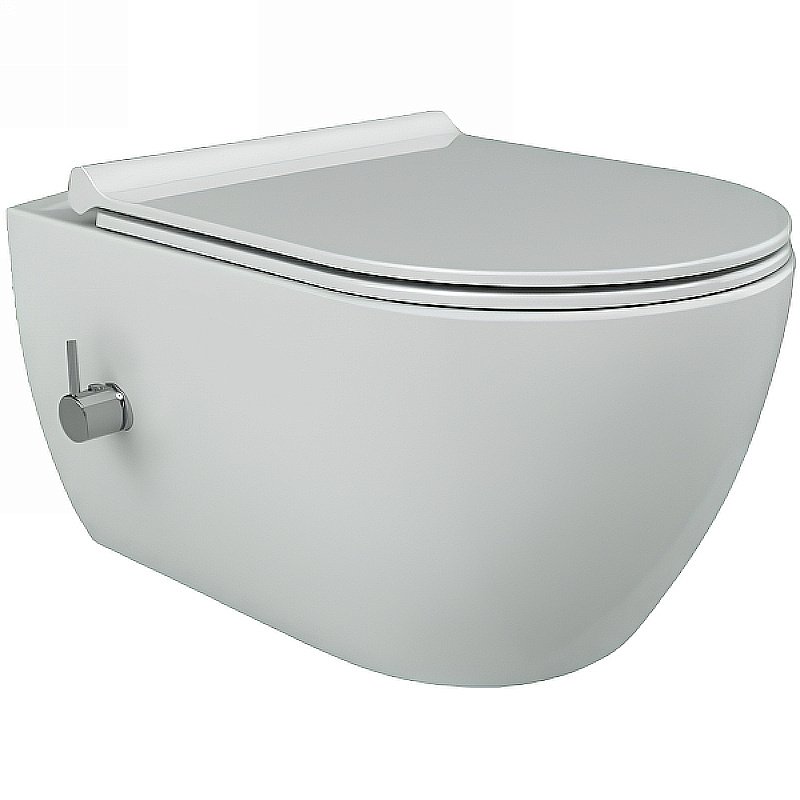 Унитаз Boheme Bianca 963-2-WM белый матовый, безободковый, с функцией биде купить в интернет-магазине Sanbest