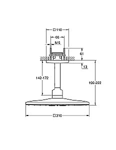 Верхний душ Grohe Euphoria 260 SmartControl 26481000 купить в интернет-магазине сантехники Sanbest