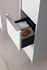 Шкаф-пенал Aquanet Вита 332447 35 белый матовый для ванной в интернет-магазине сантехники Sanbest