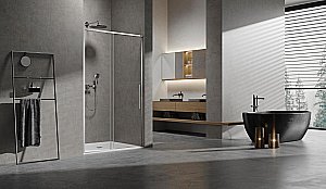 Душевая дверь Vincea Slim VDS-6SL130CL 130 прозрачная/профиль хром купить в интернет-магазине Sanbest