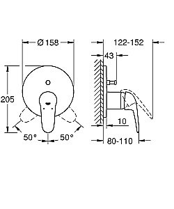 Смеситель для душа Grohe Eurostyle 24047LS3 купить в интернет-магазине сантехники Sanbest