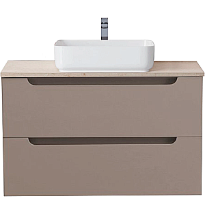 Тумба с раковиной и столещницей BelBagno 90 ETNA-900-2C-SO-COKEP-90-MCO бежевая матовая для ванной в интернет-магазине Sanbest