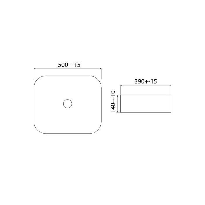Раковина накладная Iddis Bridge BRIWS05i27 белый купить в интернет-магазине Sanbest