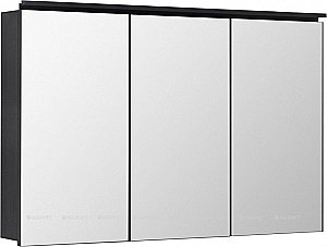 Зеркальный шкаф De Aqua Алюминиум 261762 120 черный купить в интернет-магазине сантехники Sanbest