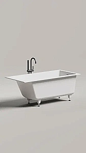 Ванна Salini CASCATA KIT S-stone 104823M 170x70 белая купить в интернет-магазине Sanbest