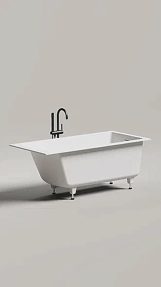 Ванна Salini CASCATA KIT S-stone 104823M 170x70 белая купить в интернет-магазине Sanbest