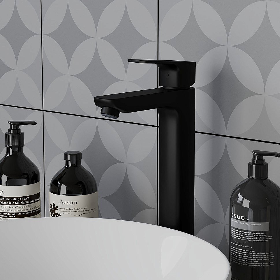 Смеситель для раковины PAINI Viva Style P4YO205LL черный купить в интернет-магазине сантехники Sanbest