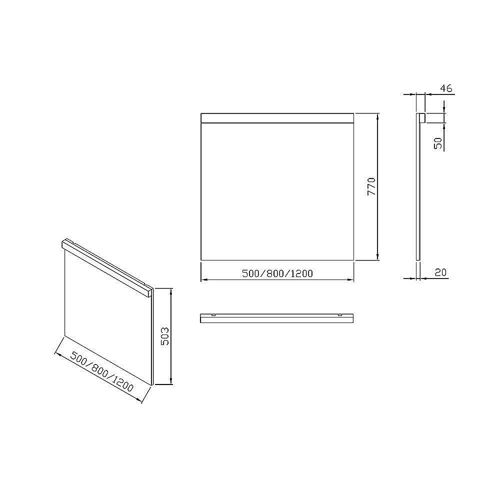 Зеркало Ravak Natural X000001056 50 белое в ванную от интернет-магазине сантехники Sanbest