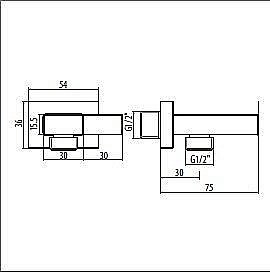 Держатель ручного душа Gattoni PD SURT25COcr купить в интернет-магазине сантехники Sanbest