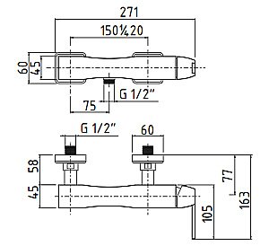 Смеситель для душа Migliore Opera ML.OPR-6038 золото купить в интернет-магазине сантехники Sanbest