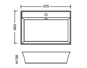 Раковина Armadi Art NeoArt 67 811-M белая купить в интернет-магазине Sanbest