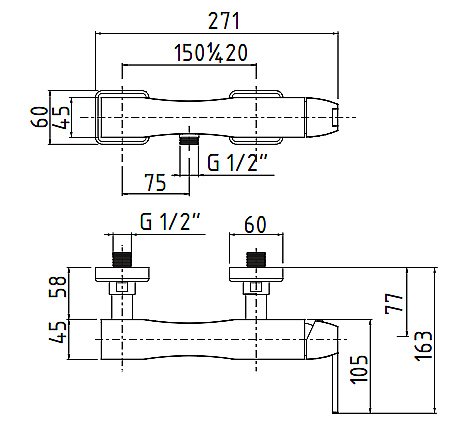 Смеситель для душа Migliore Opera ML.OPR-6038 золото купить в интернет-магазине сантехники Sanbest