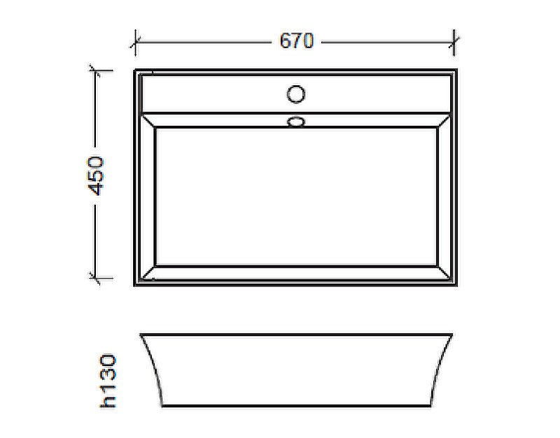 Раковина Armadi Art NeoArt 67 811-M белая купить в интернет-магазине Sanbest