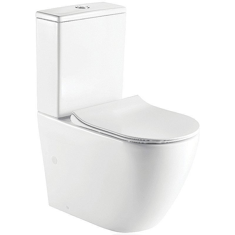 Унитаз напольный Koller Pool ROUND RN-0665-RC безободковый, с крышкой микролифт, с бачком купить в интернет-магазине Sanbest