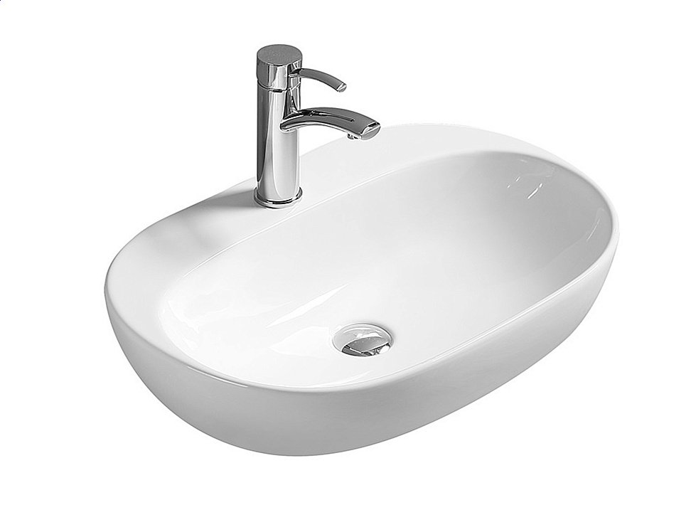 Раковина накладная SantiLine 53 SL-1024 белая купить в интернет-магазине Sanbest