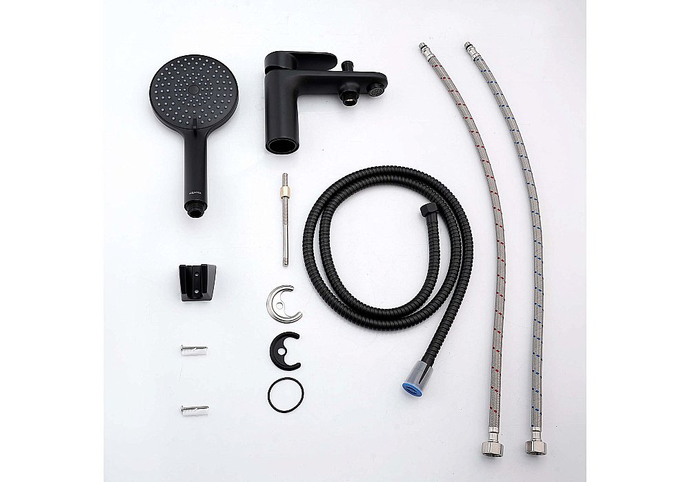 Смеситель на борт ванны Aquatek Ника AQ1844MB черный матовый купить в интернет-магазине сантехники Sanbest