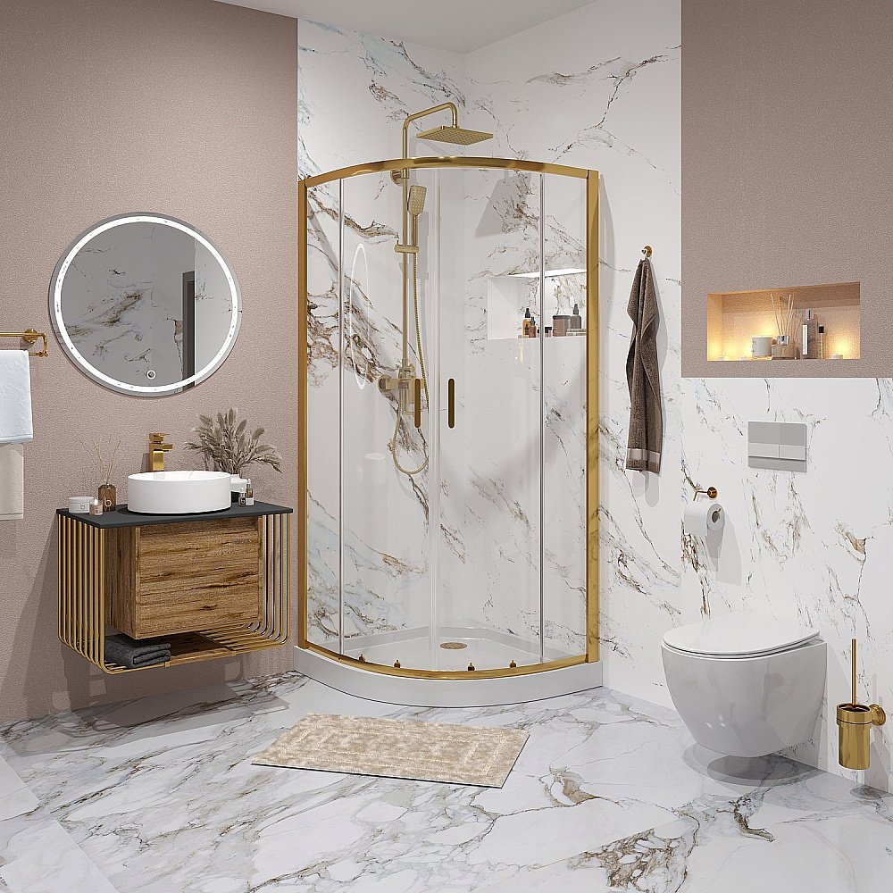 Душевой уголок Niagara Nova NG-6407-08, 100x100 см, универсальный монтаж купить в интернет-магазине Sanbest