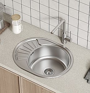 Кухонная мойка Iddis Suno SUN60SDi77 60 сатин купить в интернет-магазине сантехники Sanbest
