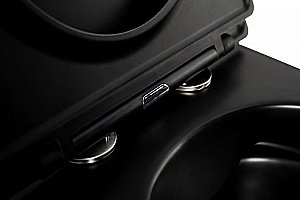 Унитаз подвесной BelBagno COLORATO BB062CHR-MB безободковый, с крышкой микролифт, с инсталляцией и кнопкой купить в интернет-магазине Sanbest