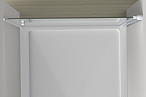 Душевая дверь Vincea Alpha 85 VDP-3AL850CLB стекло прозрачное/профиль черный матовый купить в интернет-магазине Sanbest