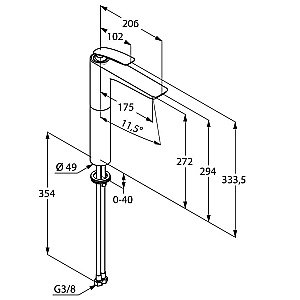 Смеситель для раковины Kludi Balance 522989175 купить в интернет-магазине сантехники Sanbest