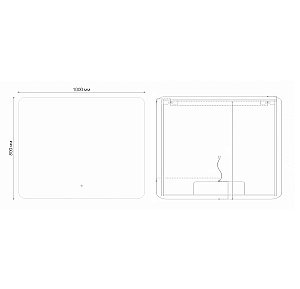 Зеркало Grossman ELEGANS-норма 100 в ванную от интернет-магазине сантехники Sanbest