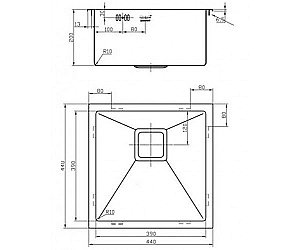 Мойка для кухни ZORG Inox PVD SZR-44 BRONZE купить в интернет-магазине сантехники Sanbest