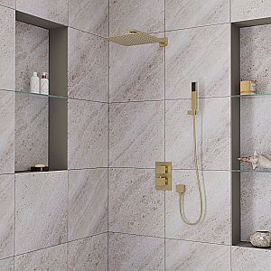 Душевая система D&K Bayern.Liszt DA2515707A04 золото матовое купить в интернет-магазине сантехники Sanbest
