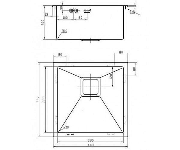 Мойка для кухни ZORG Inox PVD SZR-44 BRONZE купить в интернет-магазине сантехники Sanbest