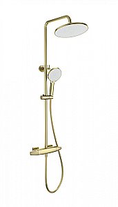 Душевая система с термостатом WONZON & WOGHAND NEO, Брашированное золото (WW-B3035-A1- BG) купить в интернет-магазине сантехники Sanbest