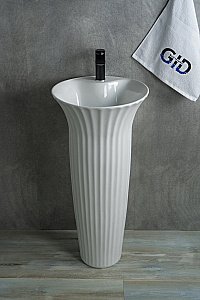 Раковина напольная Gid Autonomo 41 Nb132 81113 белая купить в интернет-магазине Sanbest