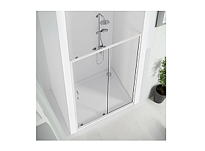 Душевая дверь Good Door CUBE 110 WTW-110-C-CH стекло прозрачное/профиль хром купить в интернет-магазине Sanbest
