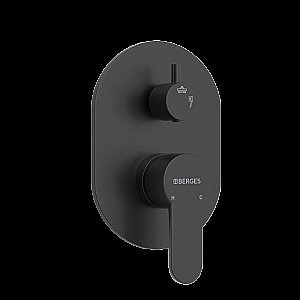 Душевая система Berges NARDIS 3R 71008 черная матовая купить в интернет-магазине сантехники Sanbest