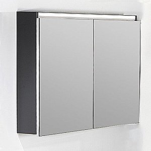 Зеркальный шкаф Armadi Art Vallessi антрацит матовый 80 купить в интернет-магазине сантехники Sanbest