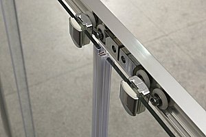 Душевая дверь BELBAGNO UNIQUE-BF-2-170/200-P-Cr стекло рифленое/профиль хром купить в интернет-магазине Sanbest