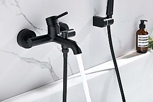 Смеситель для ванны Aquatek Европа AQ1349MB черный матовый купить в интернет-магазине сантехники Sanbest