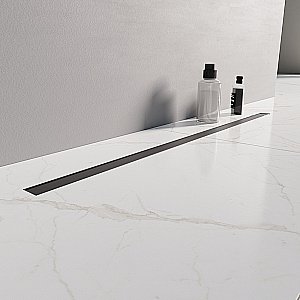 Душевой трап New Trendy 80 OL-0078 черный матовый купить в интернет-магазине Sanbest