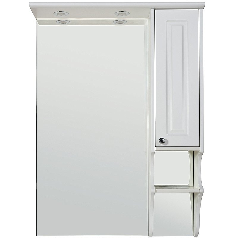 Зеркало со шкафом Rush Devon 65 DEM75165W белый в ванную от интернет-магазине сантехники Sanbest