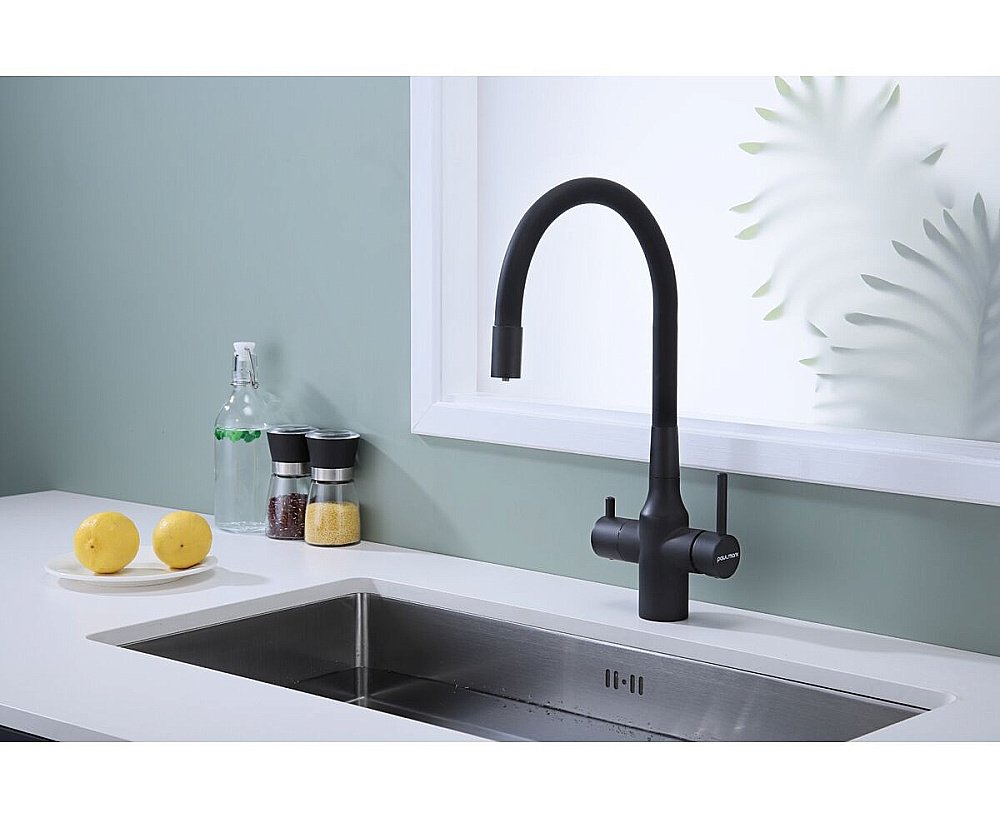 Смеситель для кухни Paulmark Salix Sa213419-AN антрацит купить в интернет-магазине сантехники Sanbest
